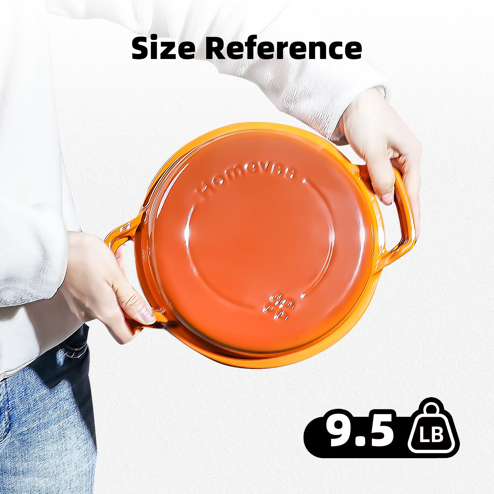 5-Quart Enameled Cast Iron Double Dutch Oven