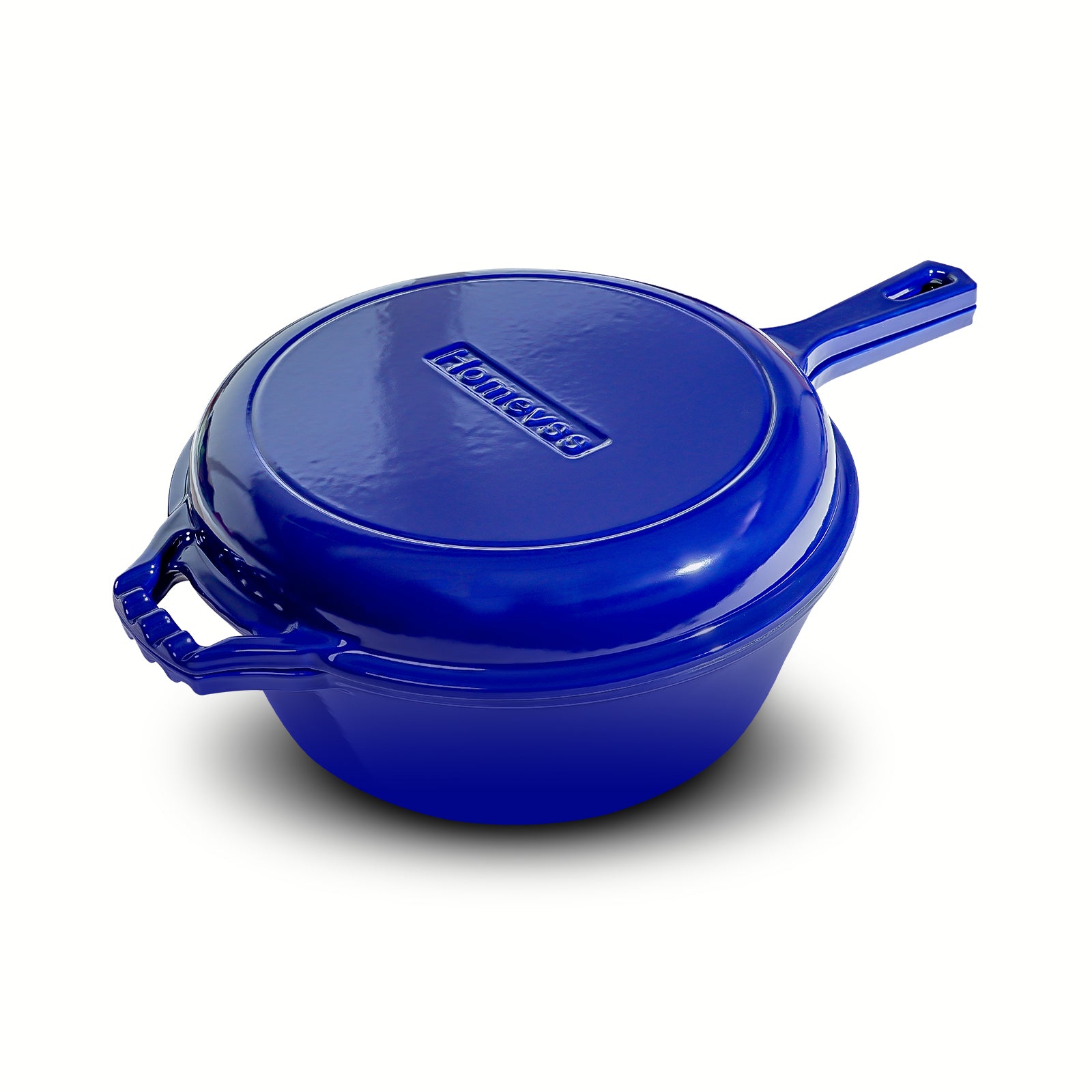 6.5-Quart Enameled Cast Iron Double Dutch Oven