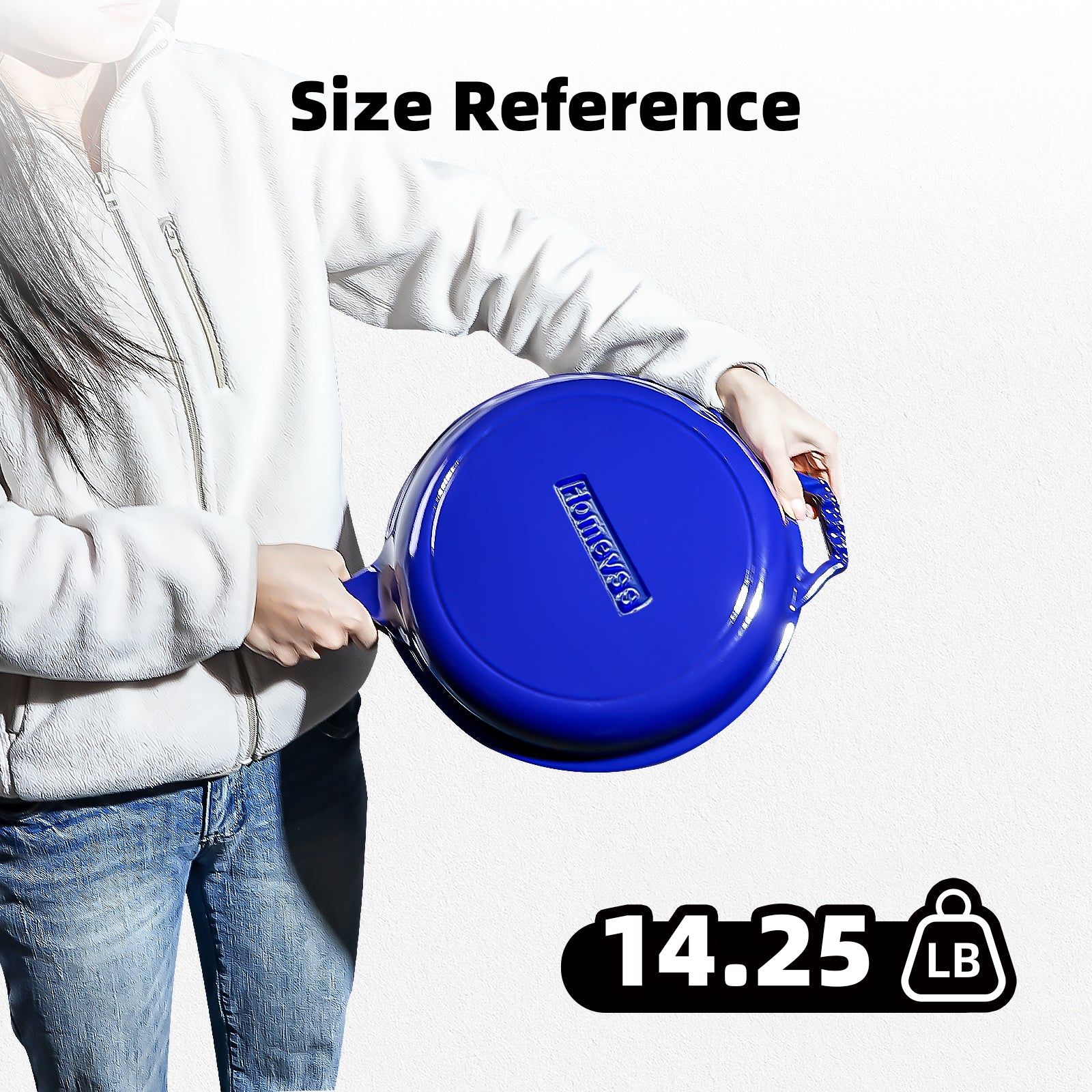 6.5-Quart Enameled Cast Iron Double Dutch Oven