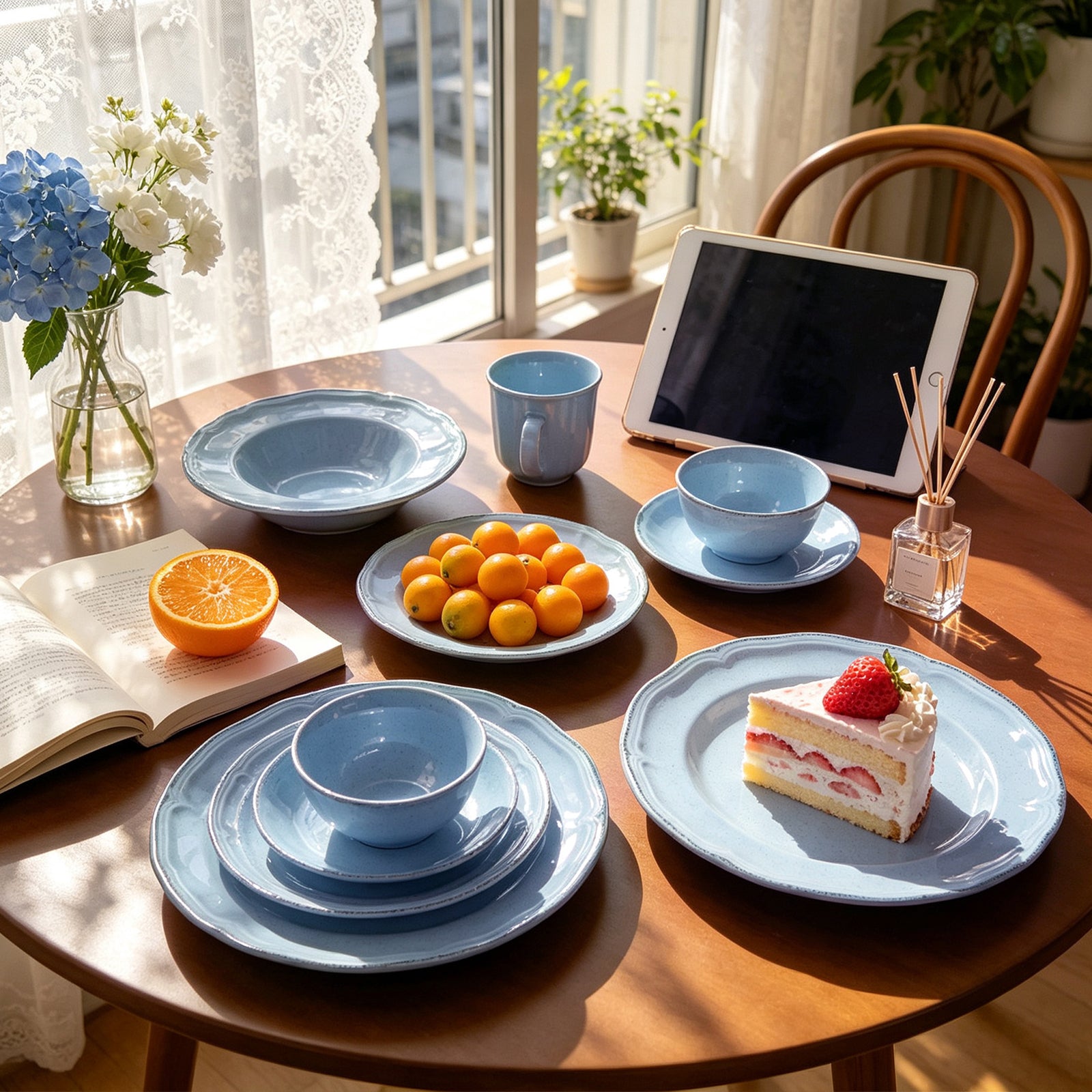 French Countryside Stoneware Dinnerware Set