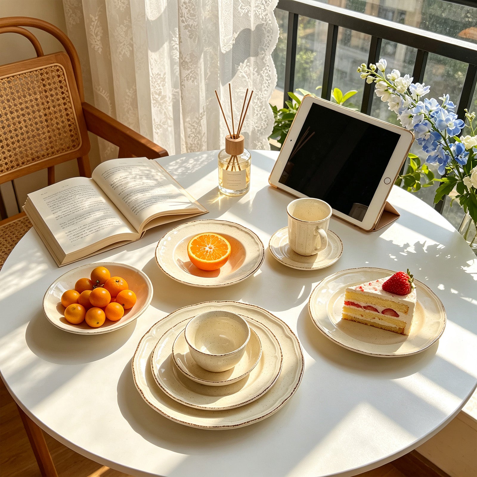 French Countryside Stoneware Dinnerware Set