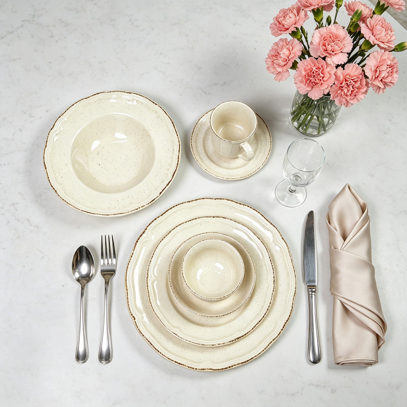 French Countryside Stoneware Dinnerware Set