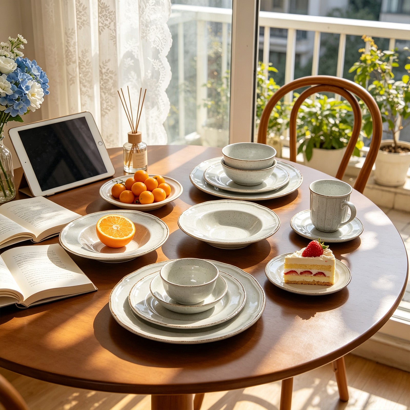 French Countryside Stoneware Dinnerware Set