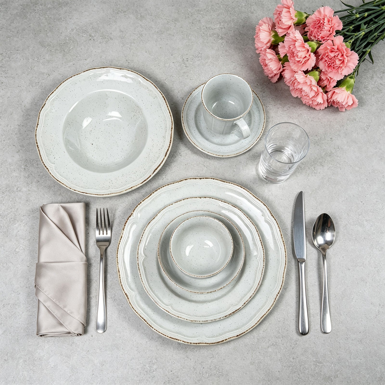 French Countryside Stoneware Dinnerware Set