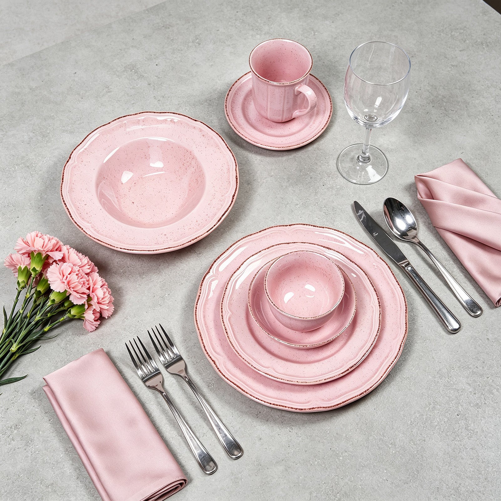 French Countryside Stoneware Dinnerware Set