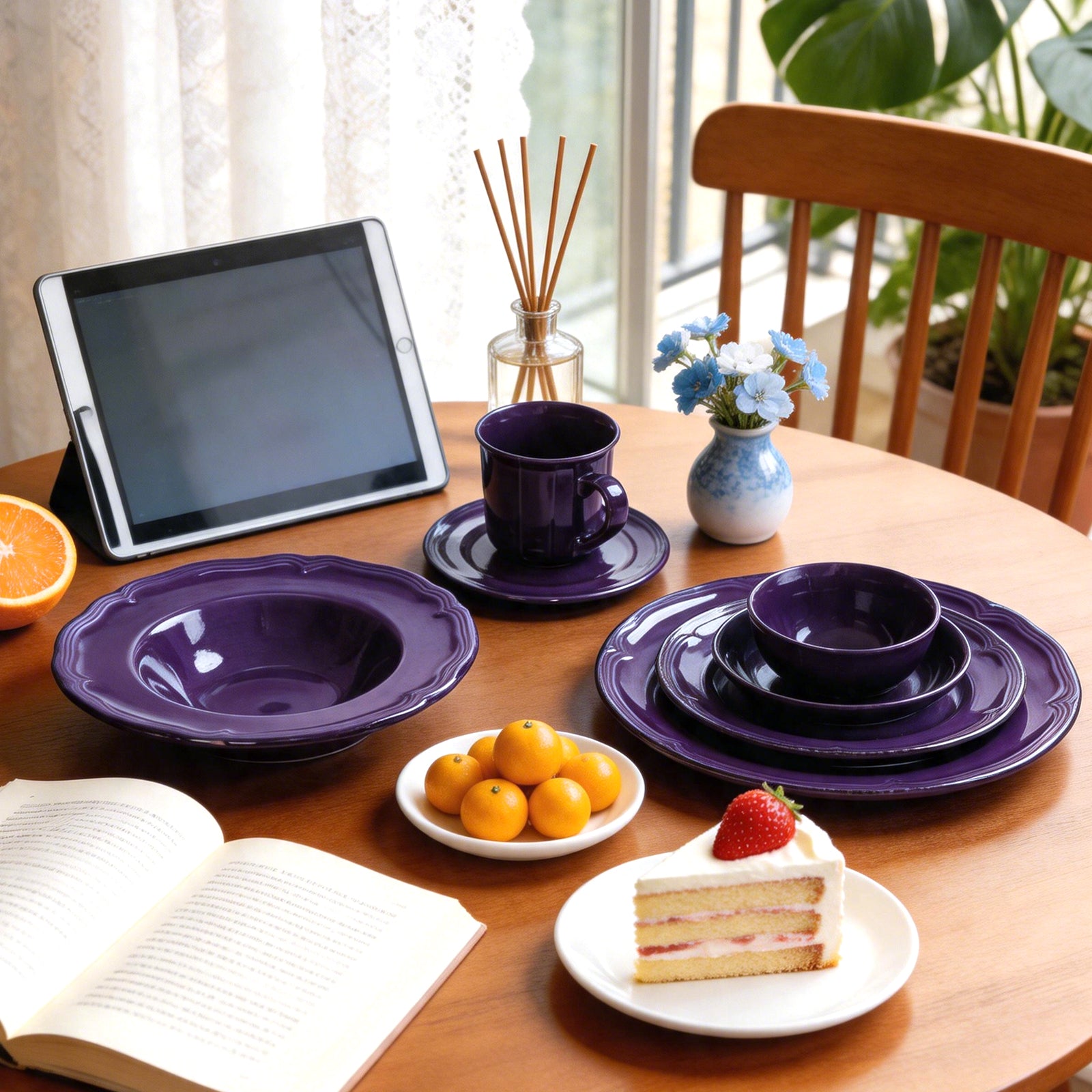 French Countryside Stoneware Dinnerware Set