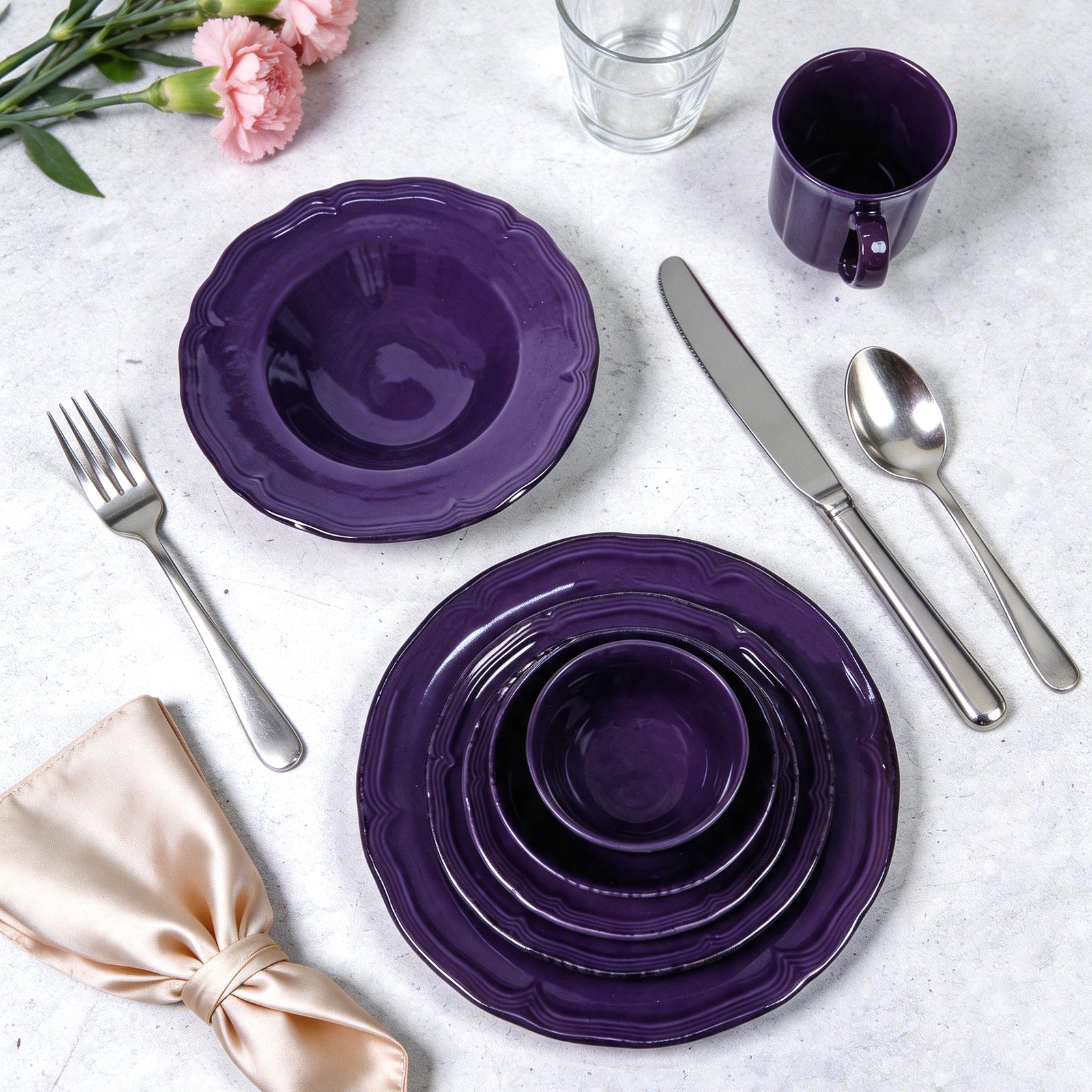 French Countryside Stoneware Dinnerware Set