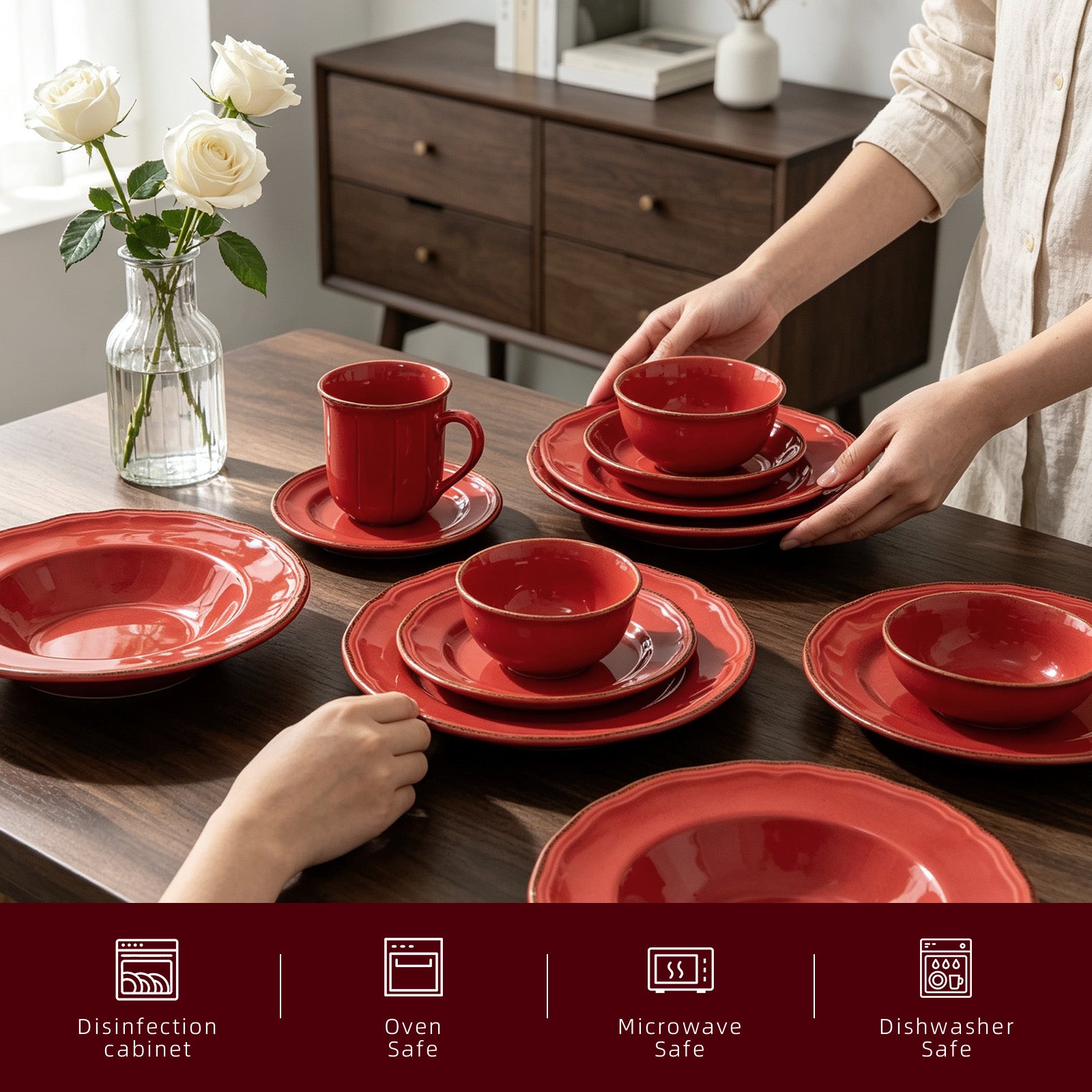 French Countryside Stoneware Dinnerware Set