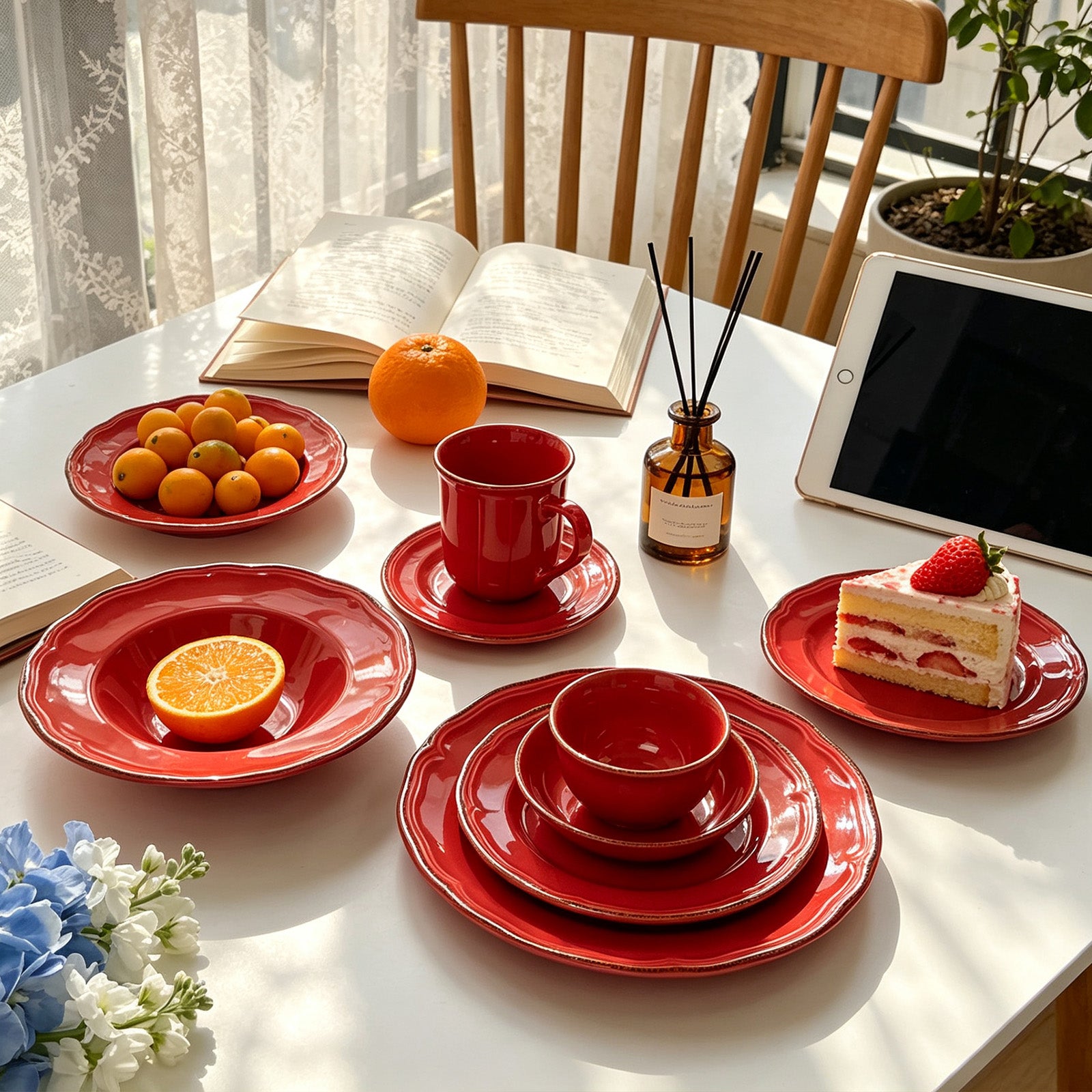French Countryside Stoneware Dinnerware Set