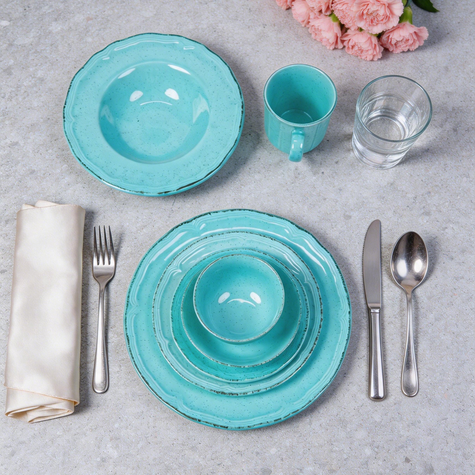French Countryside Stoneware Dinnerware Set