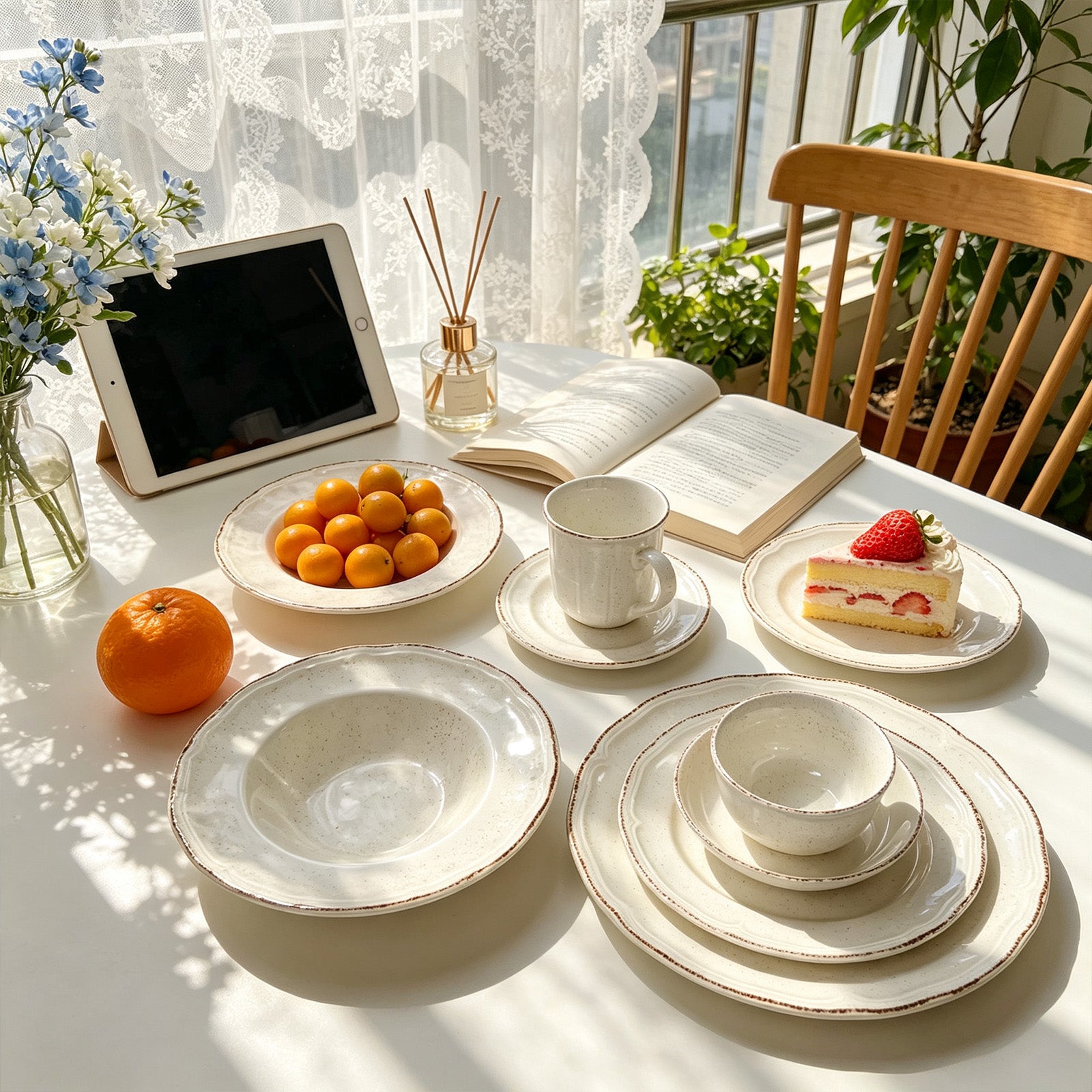 French Countryside Stoneware Dinnerware Set