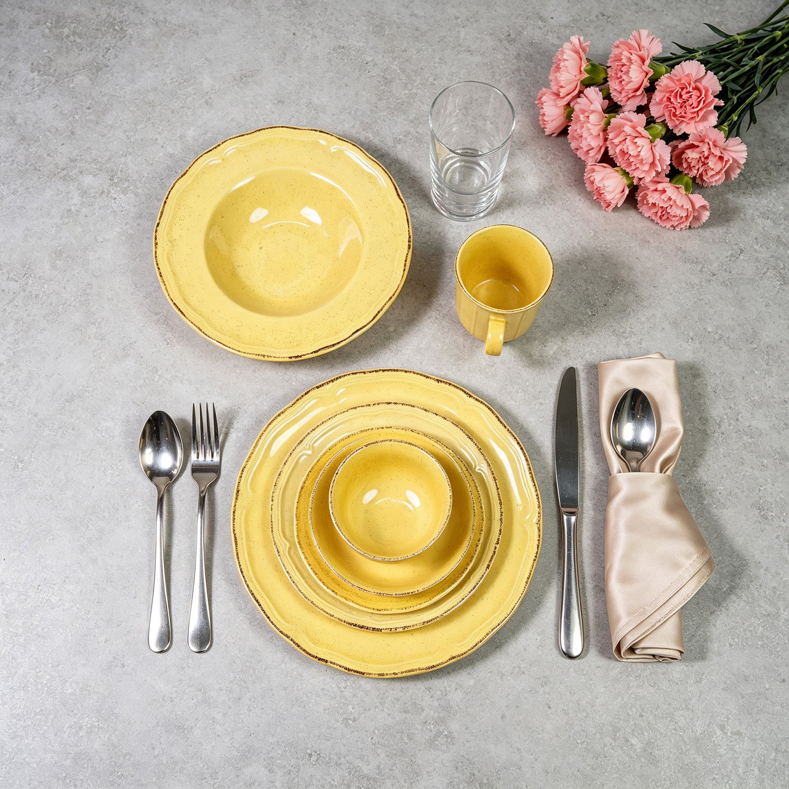 French Countryside Stoneware Dinnerware Set