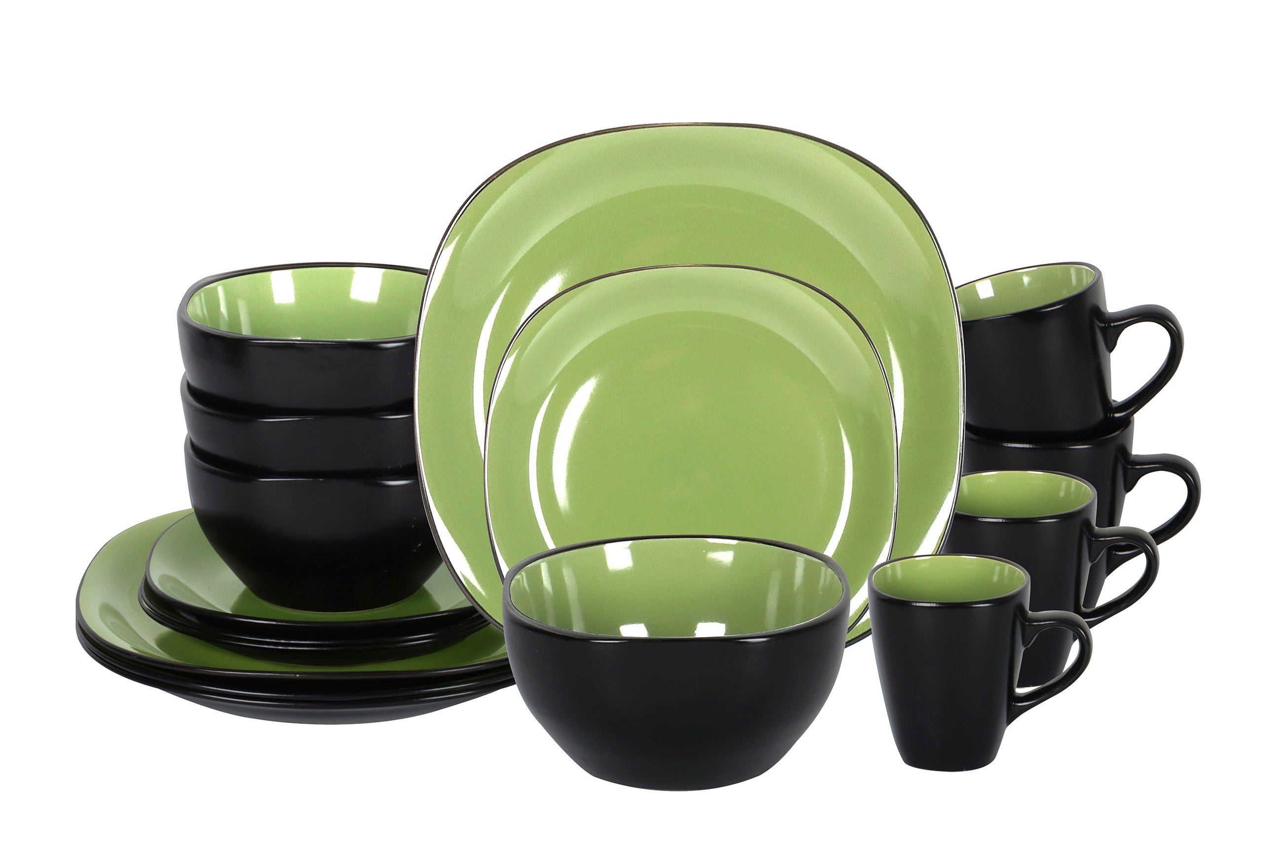 Stoneware Square Dinnerware Set