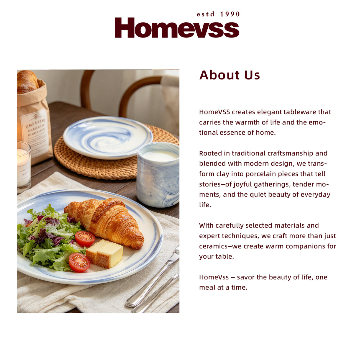 Artisan Marbled Fine China Dinnerware Set