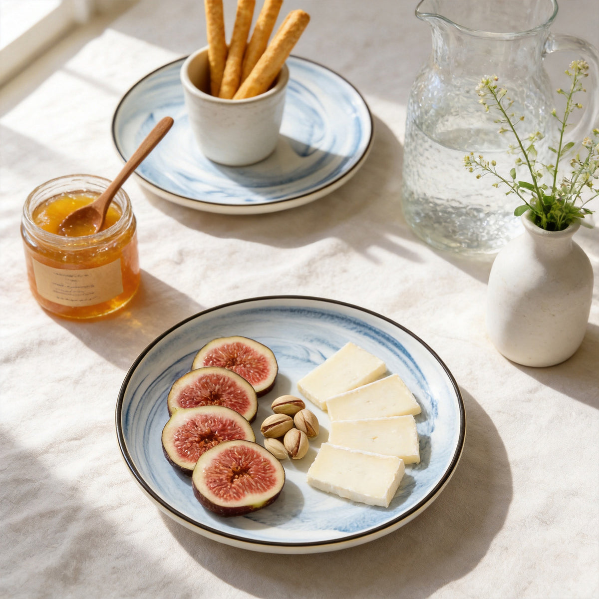 Artisan Marbled Fine China Dinnerware Set