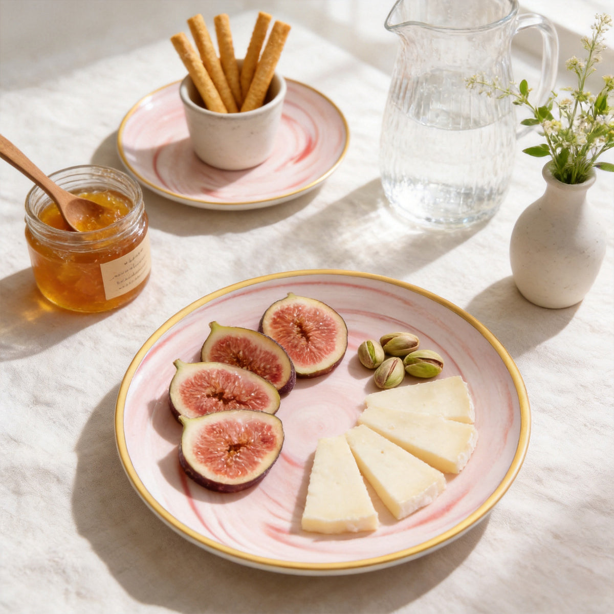 Artisan Marbled Fine China Dinnerware Set