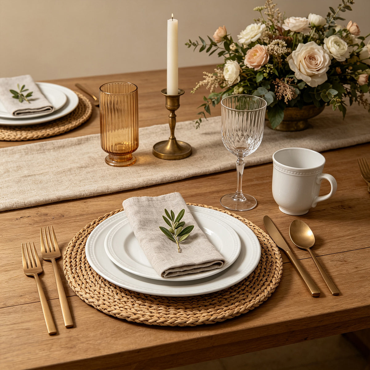 Embossed Pearl Dots Stoneware Dinnerware Set