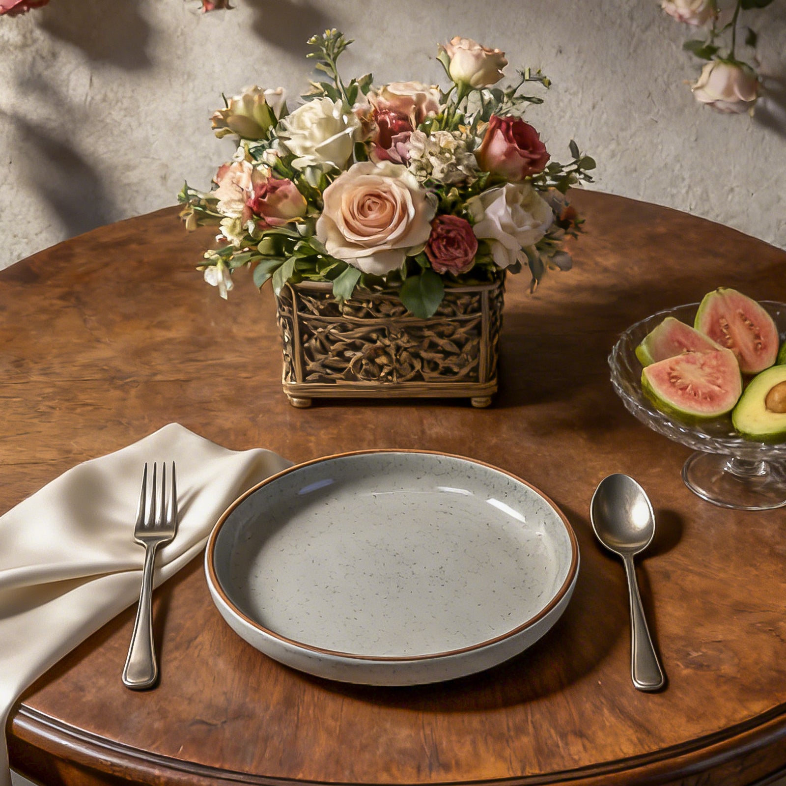 Euro-Nordic Speckled Stoneware Dinnerware Set