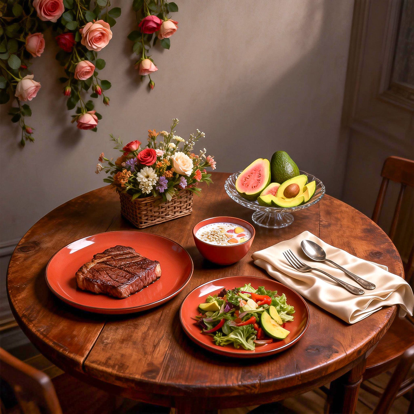 Euro-Nordic Speckled Stoneware Dinnerware Set