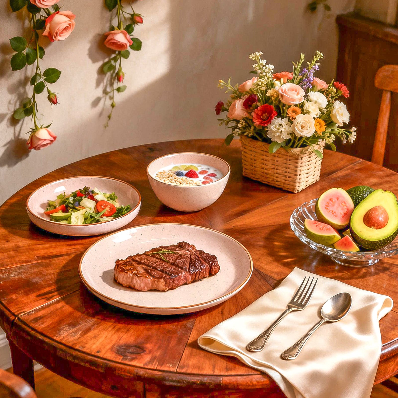 Euro-Nordic Speckled Stoneware Dinnerware Set