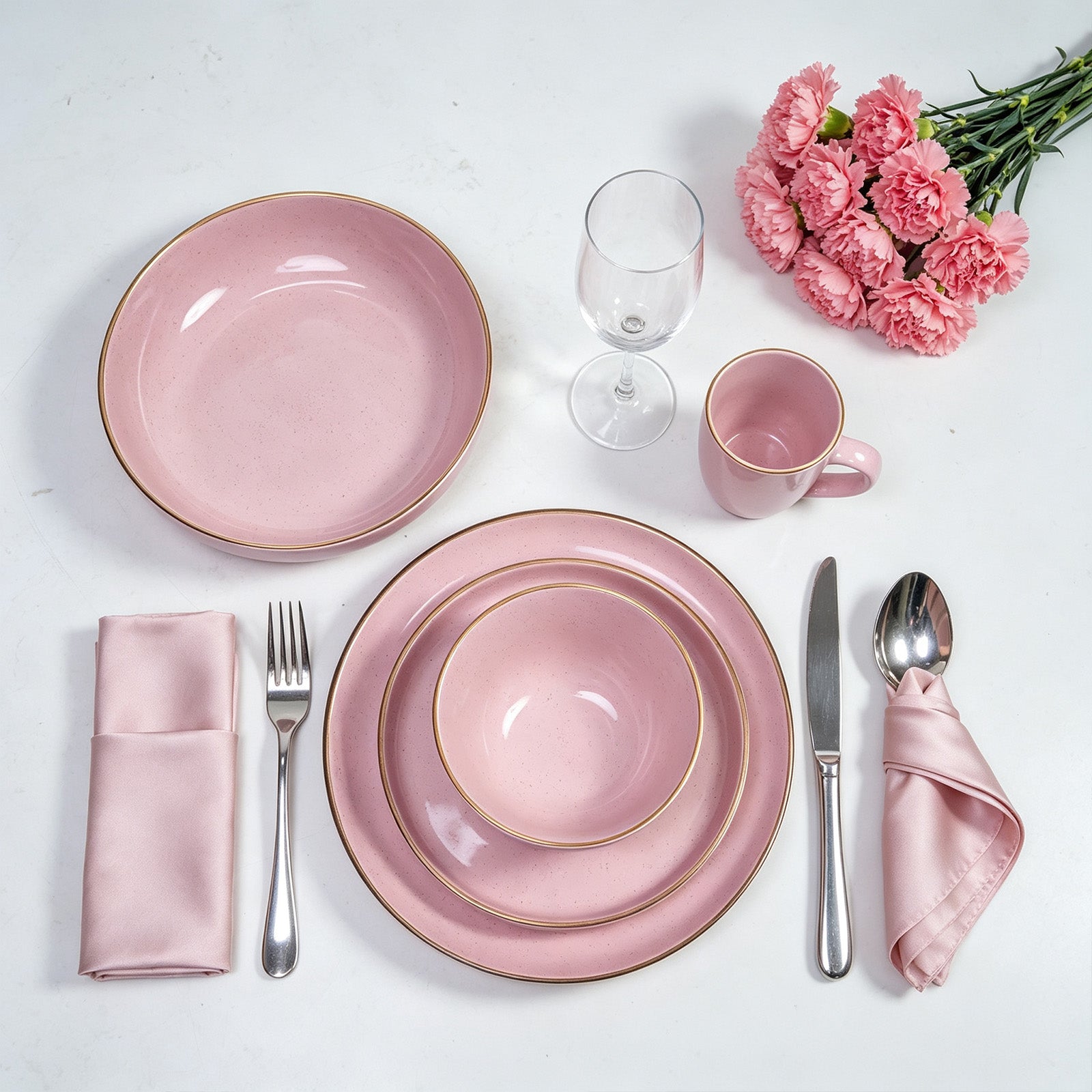 Euro Nordic Shiny Glaze Stoneware Dinnerware Set (20-Piece, Service for 4)
