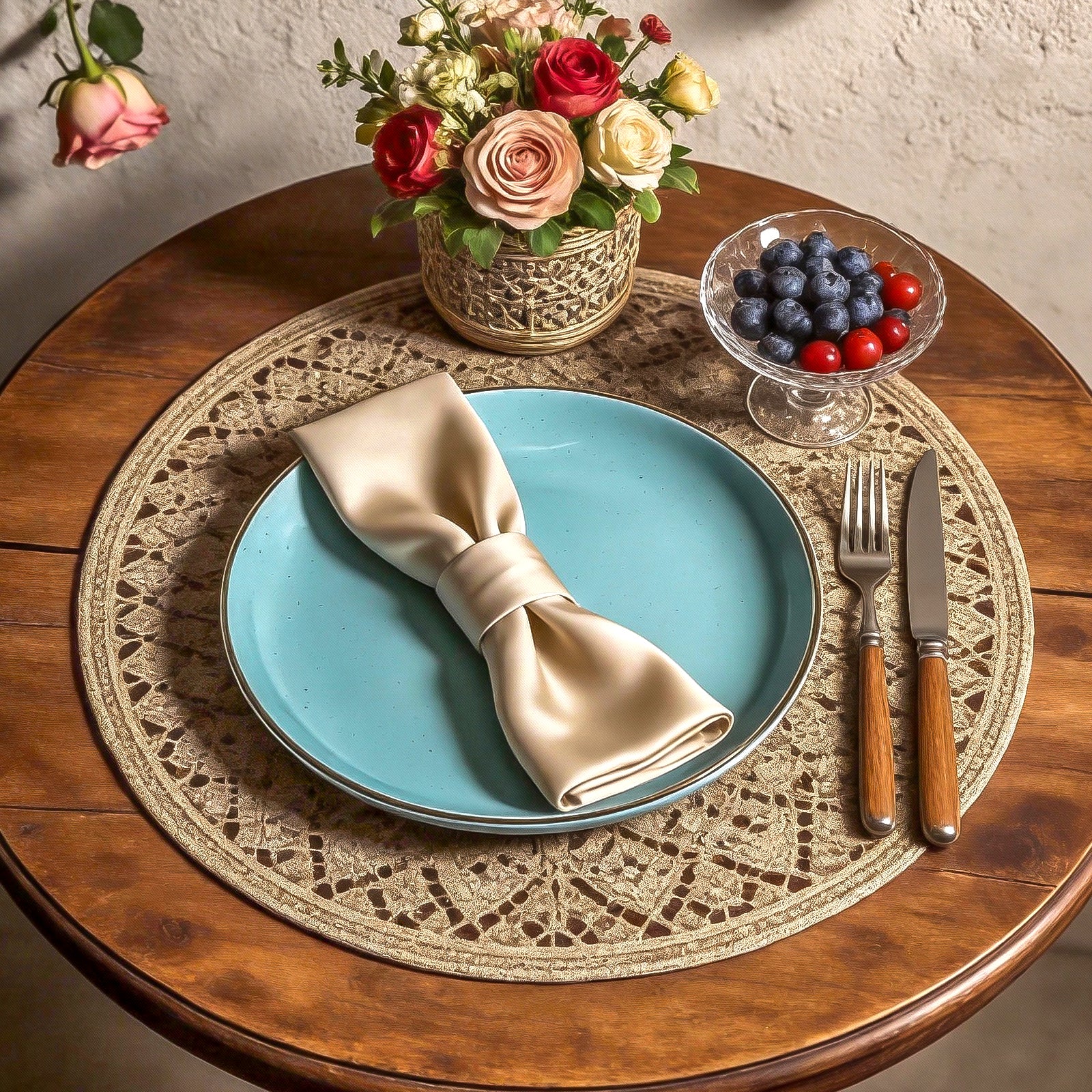 Euro-Nordic Speckled Stoneware Dinnerware Set