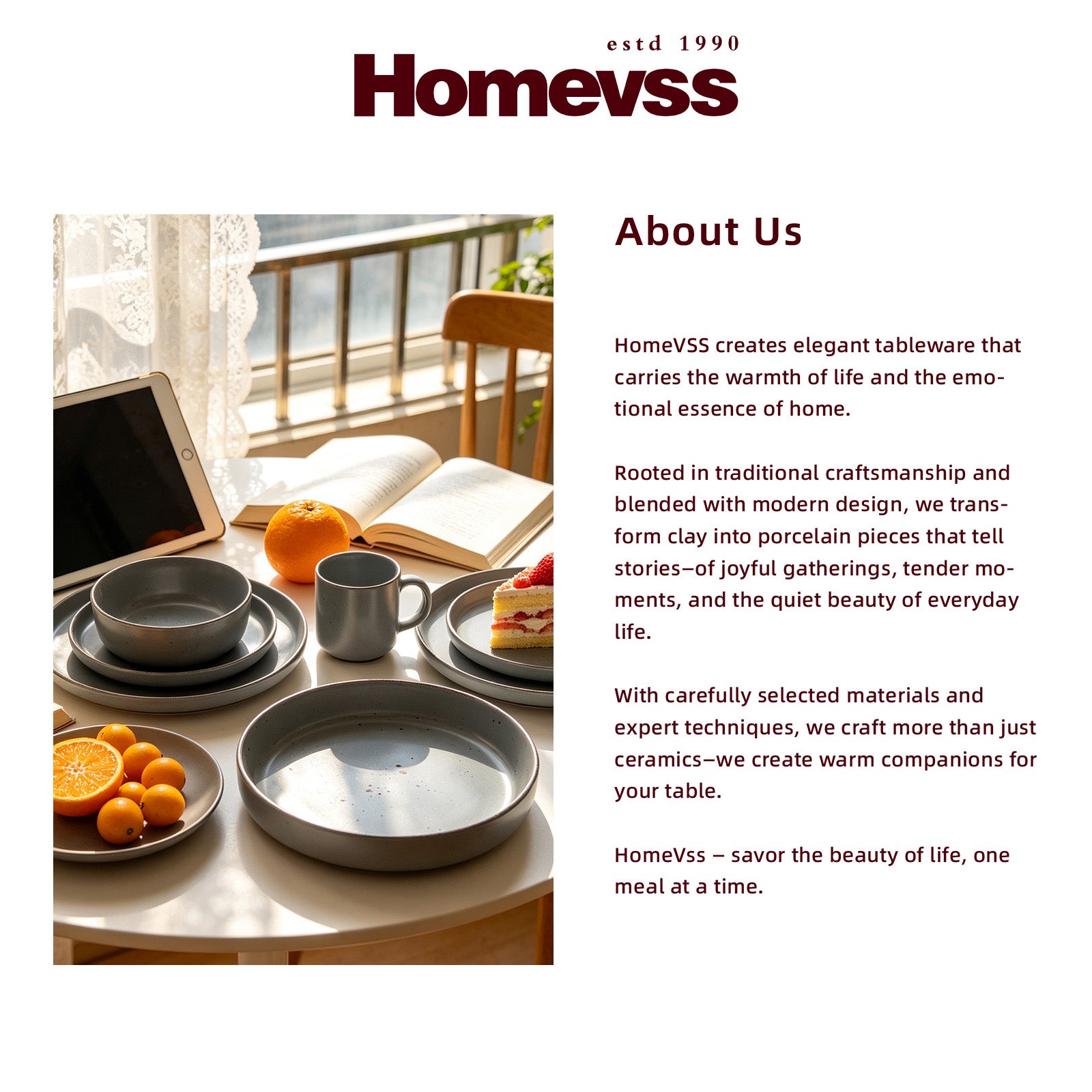 Nordic Rising-Rim Speckled Stoneware Dinnerware Set