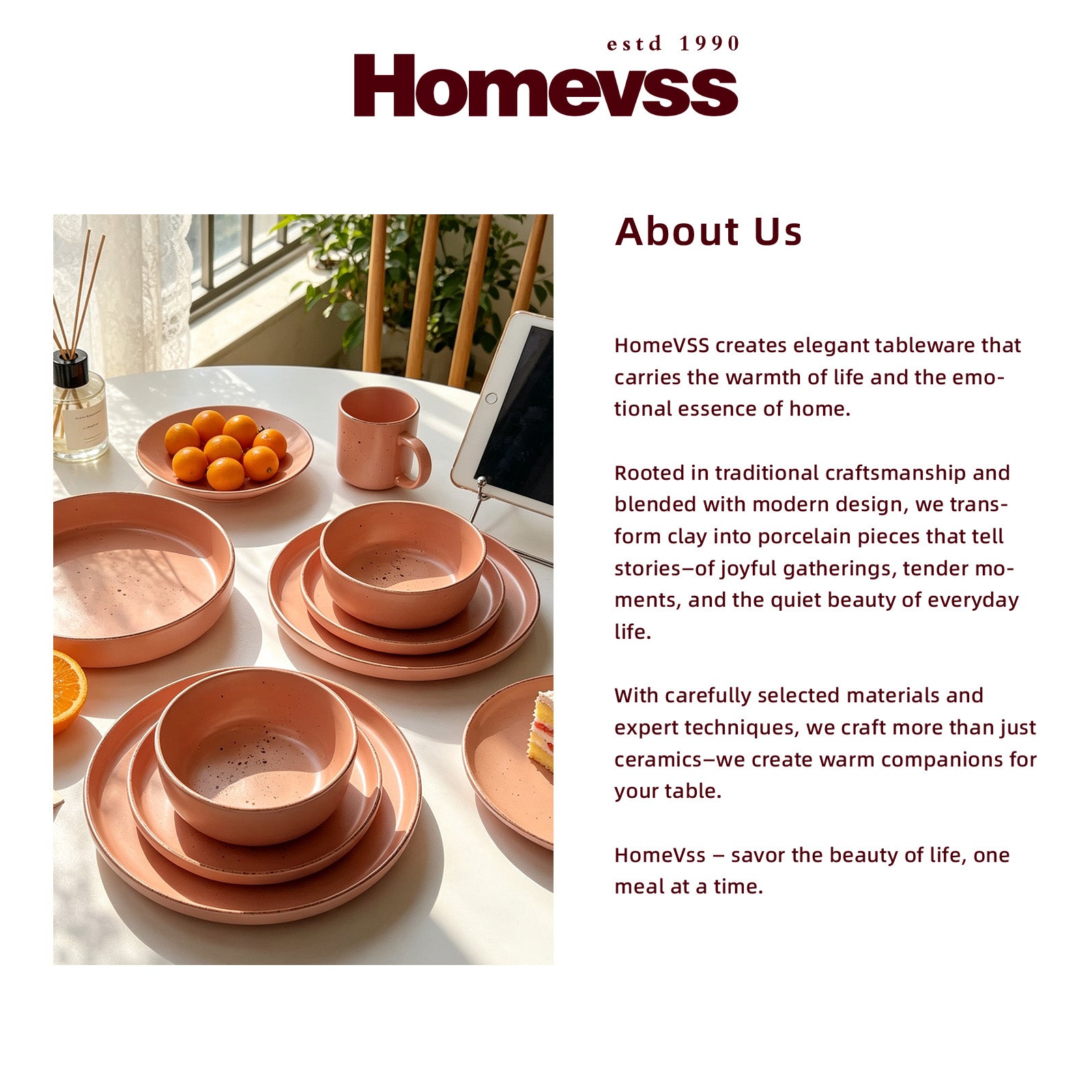 Nordic Rising-Rim Speckled Stoneware Dinnerware Set