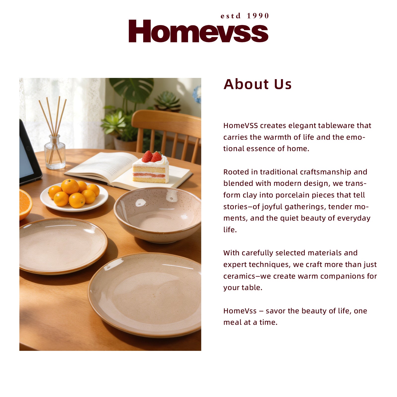 Organic Shape Stoneware Dinnerware Set