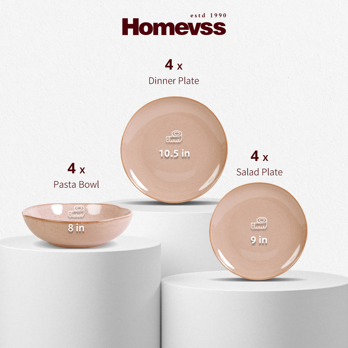 Organic Shape Stoneware Dinnerware Set