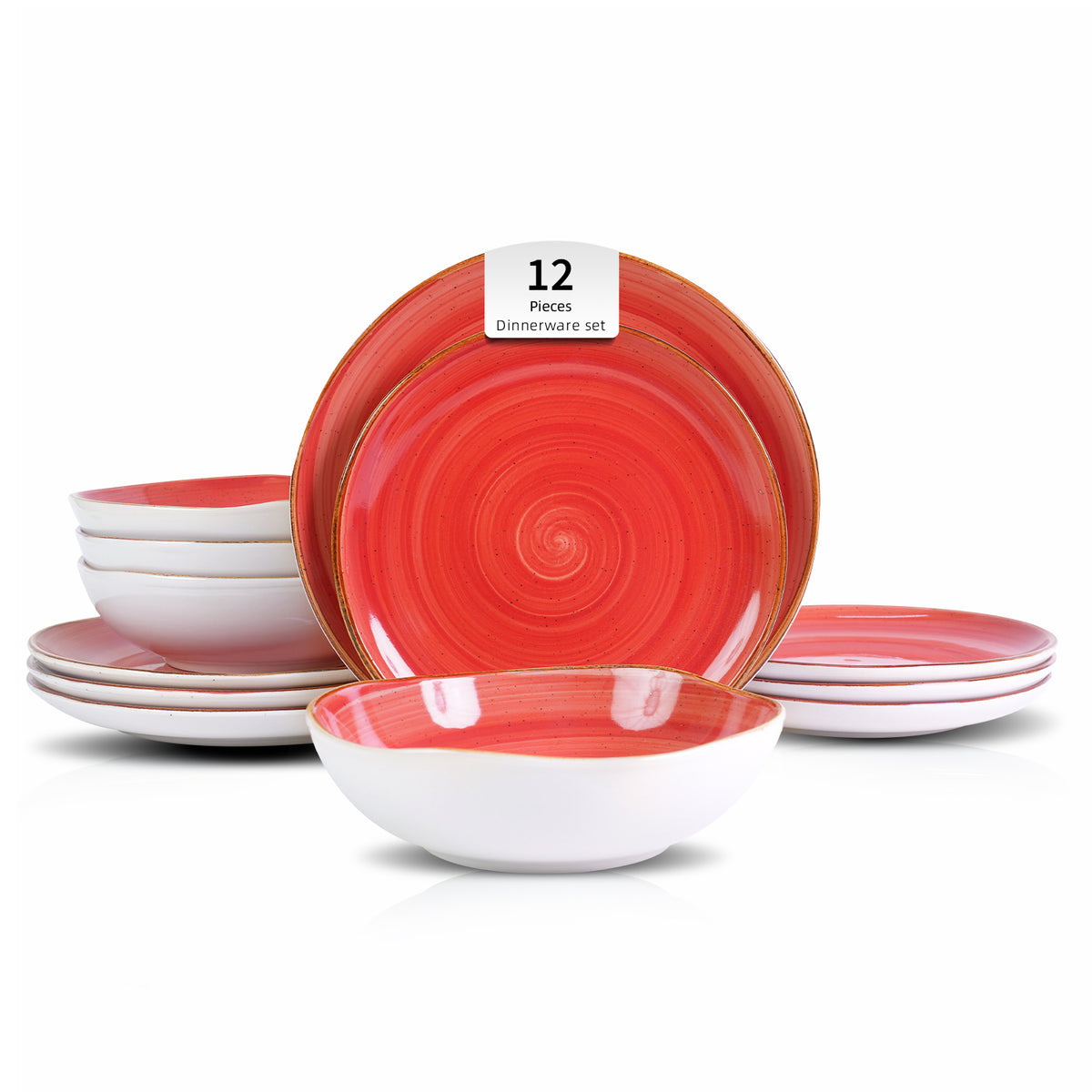 Organic Shape Stoneware Dinnerware Set