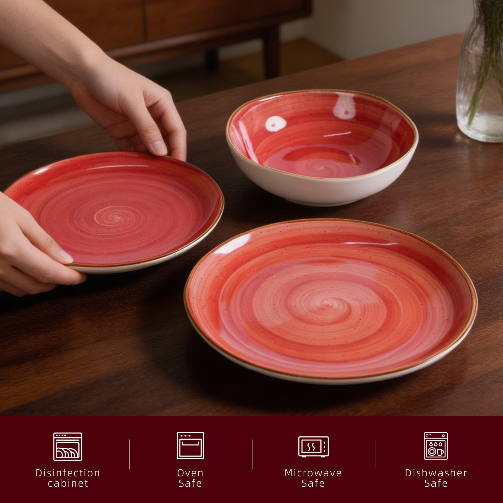 Organic Shape Stoneware Dinnerware Set