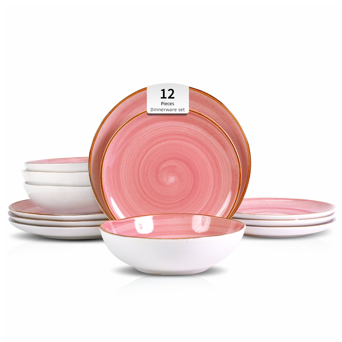 Organic Shape Stoneware Dinnerware Set