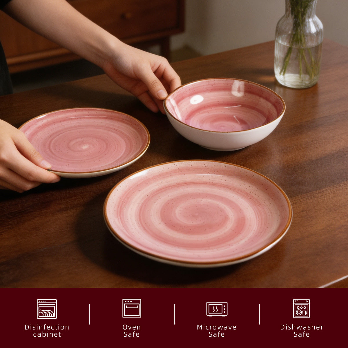 Organic Shape Stoneware Dinnerware Set