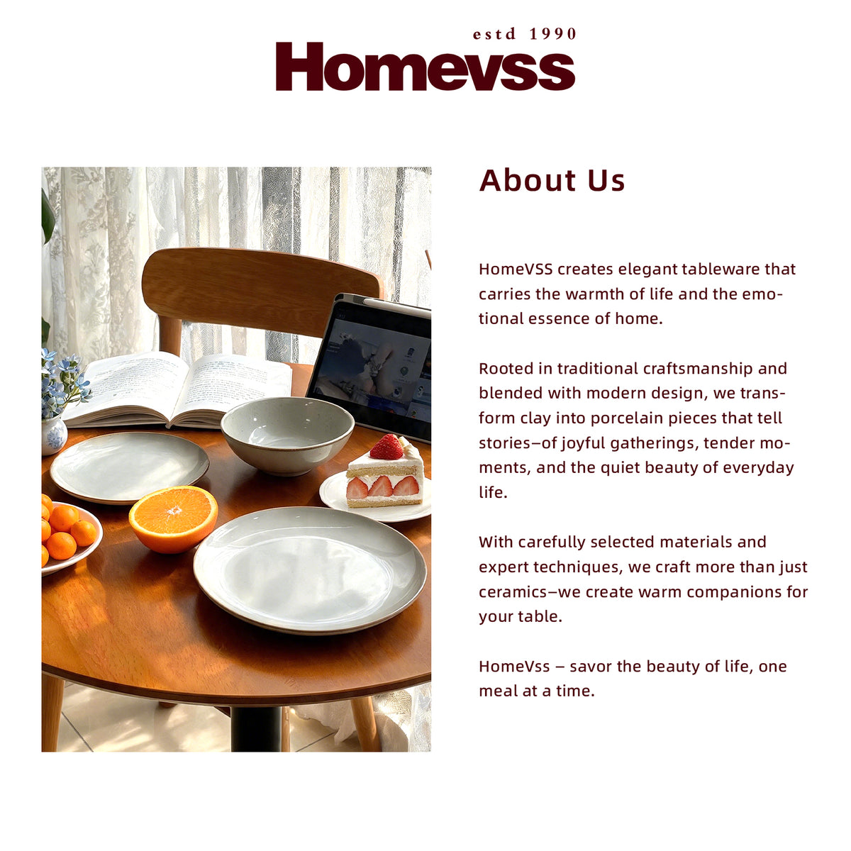 Organic Shape Stoneware Dinnerware Set