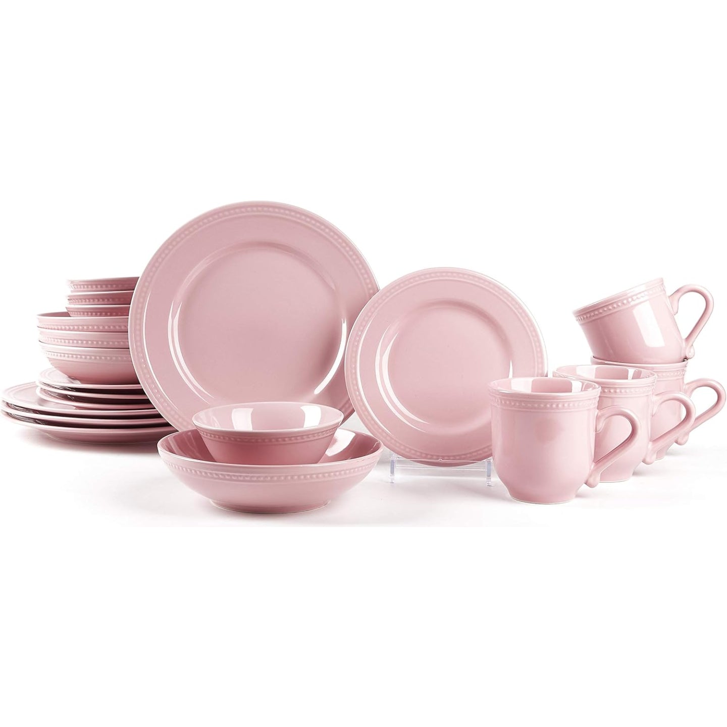 Pearl Dots Stoneware Dinnerware Set