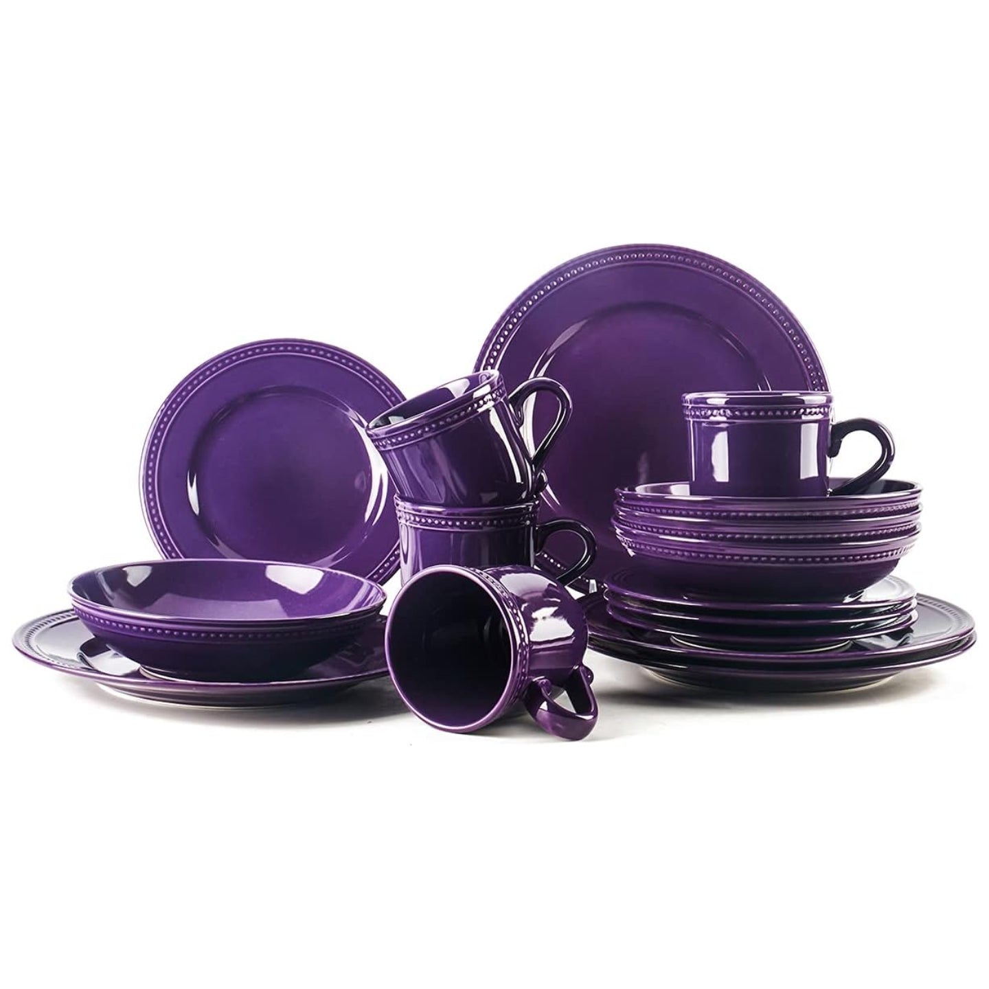 Pearl Dots Stoneware Dinnerware Set