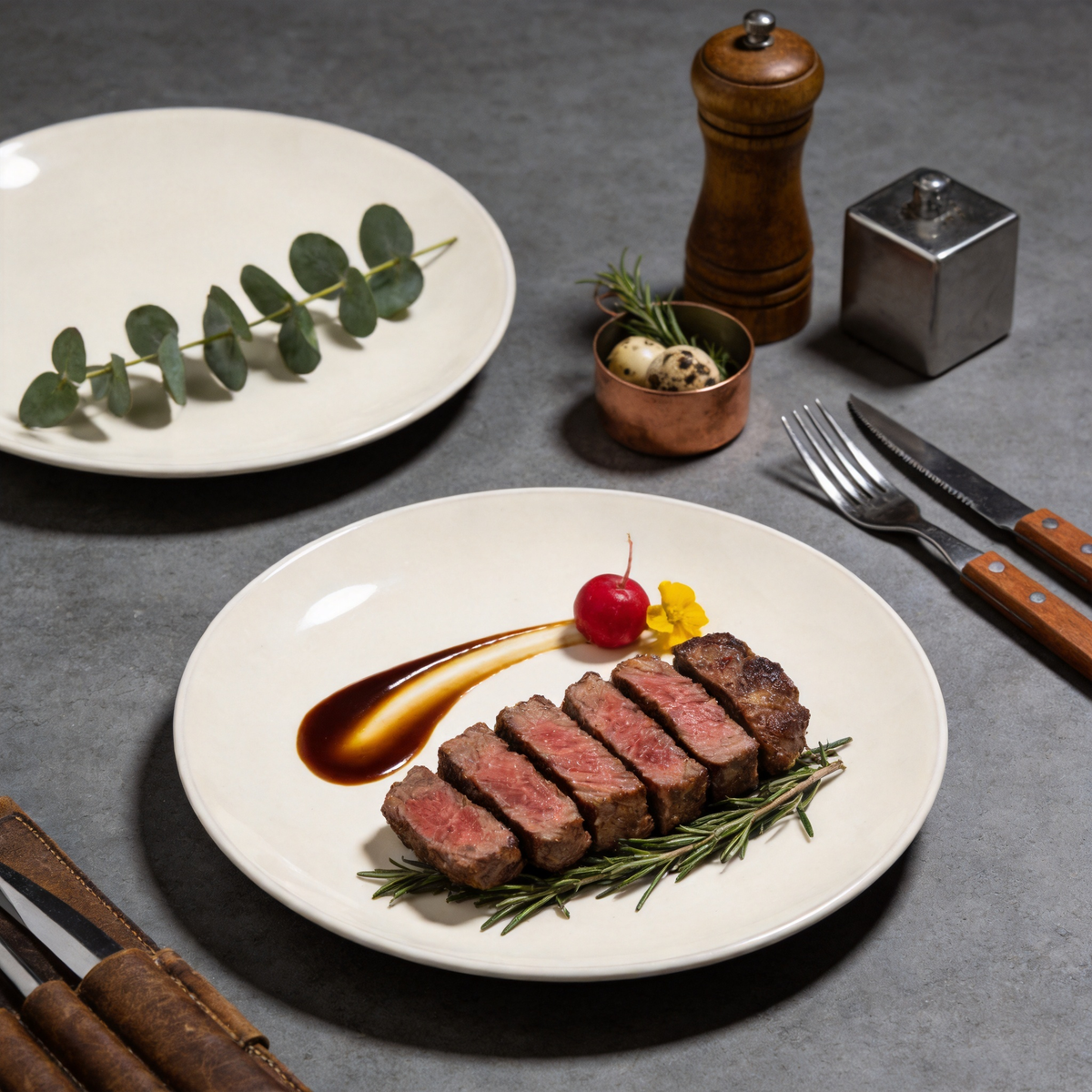 Commercial-Grade Stoneware Coupe Plates