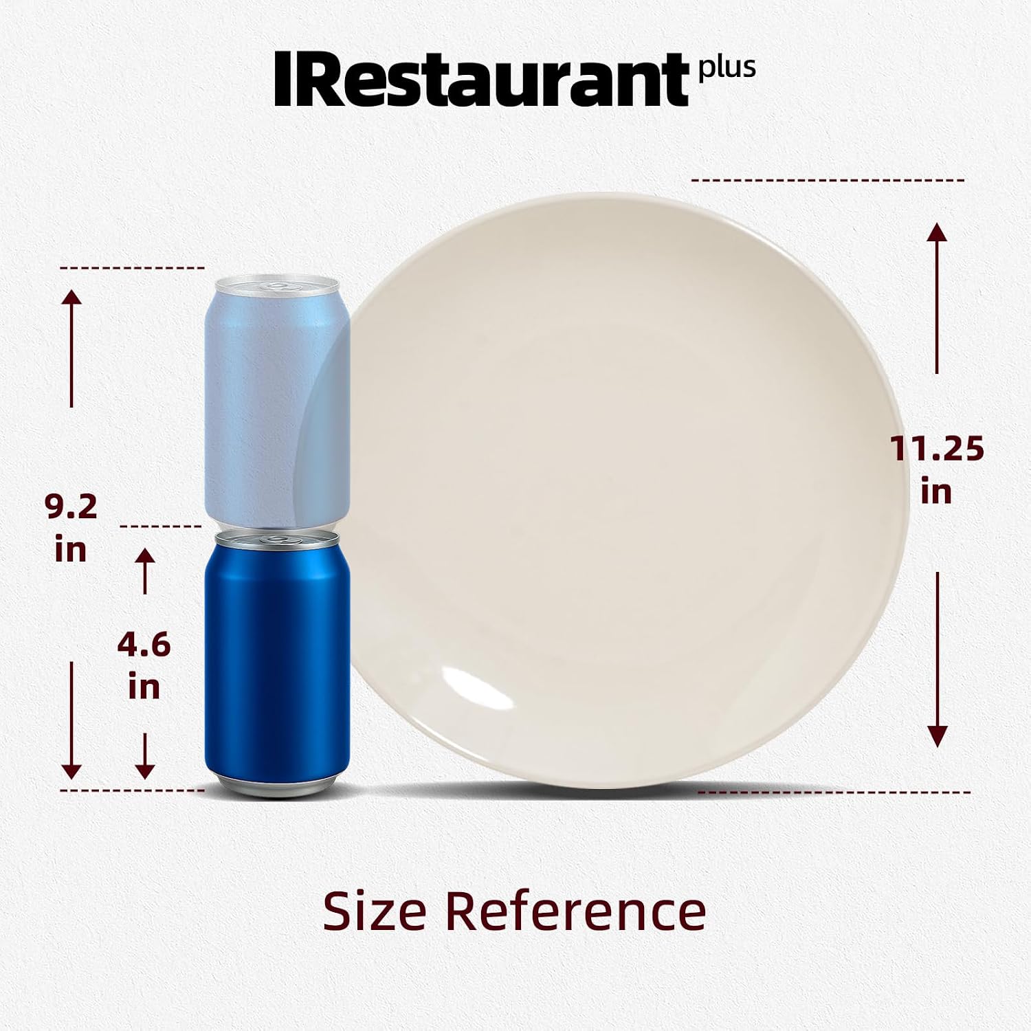 Commercial-Grade Stoneware Coupe Plates