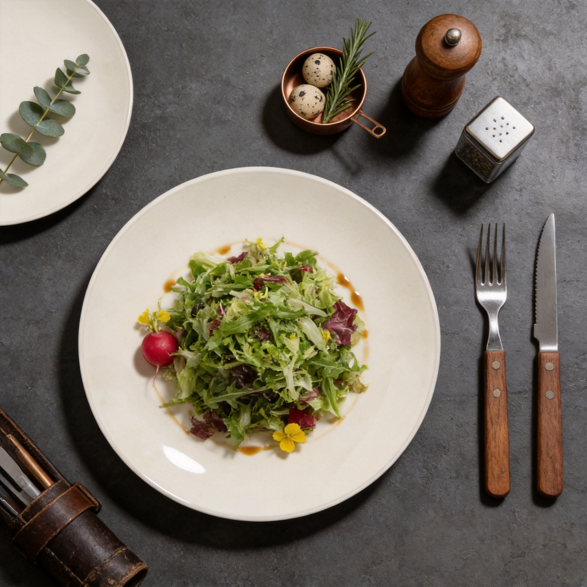 Commercial-Grade Stoneware Coupe Plates