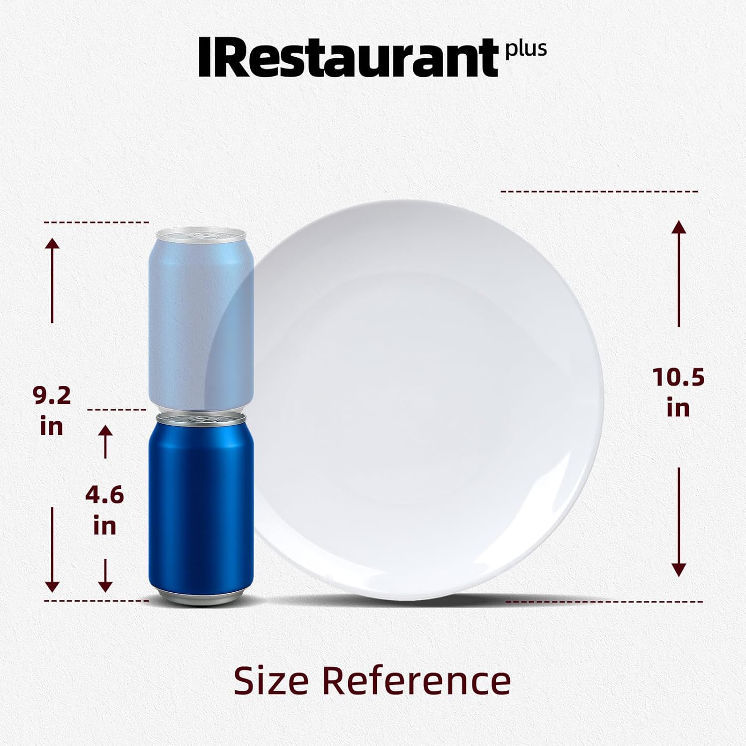 Commercial-Grade Stoneware Coupe Plates