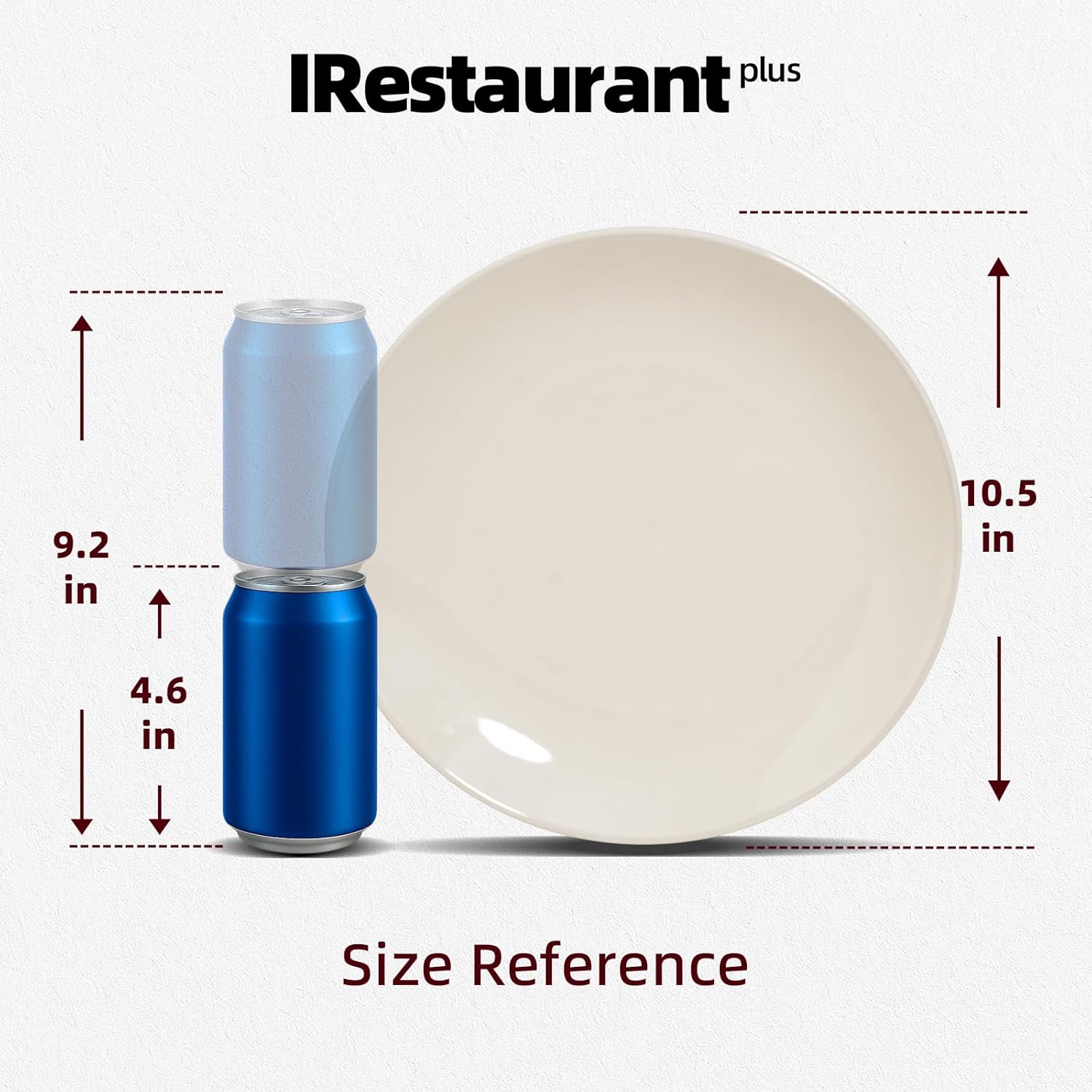 Commercial-Grade Stoneware Coupe Plates