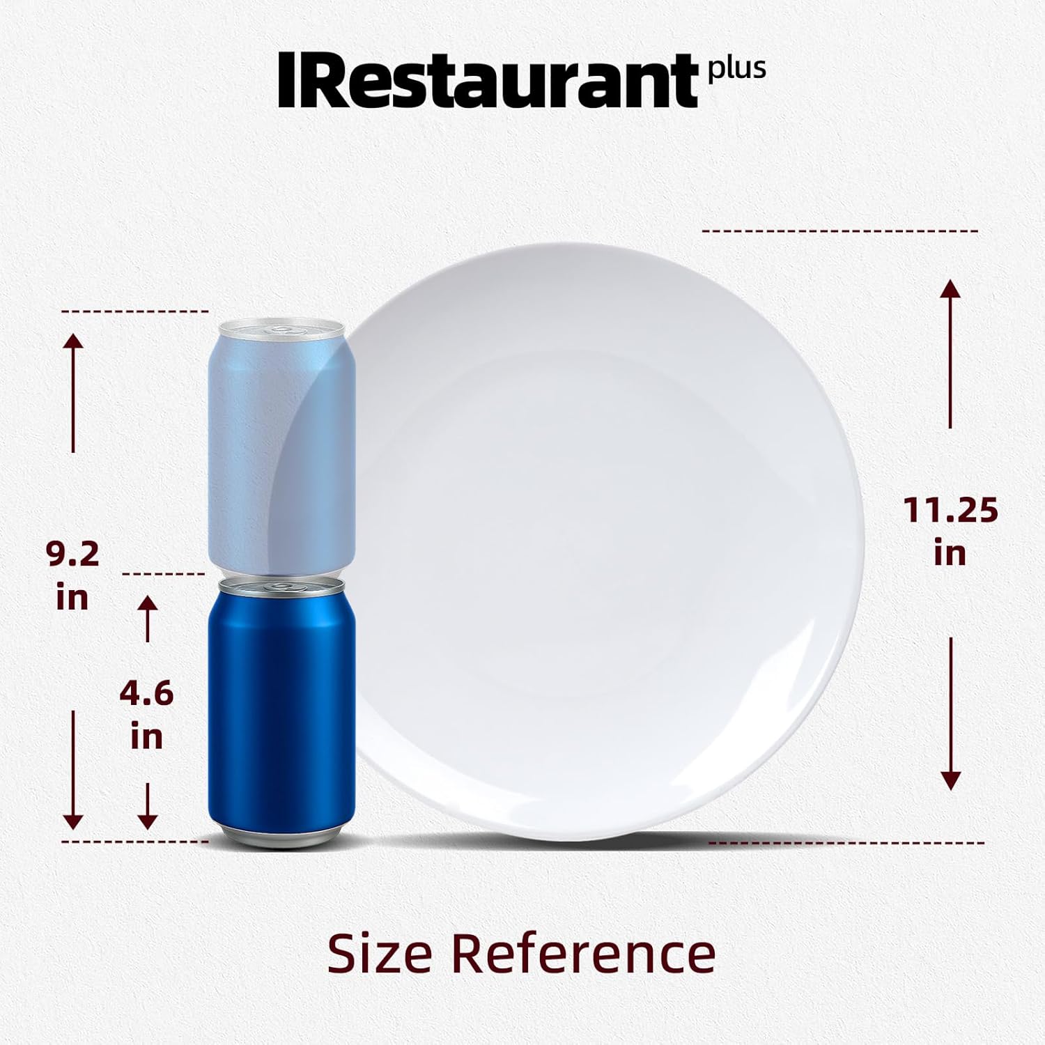 Commercial-Grade Stoneware Coupe Plates