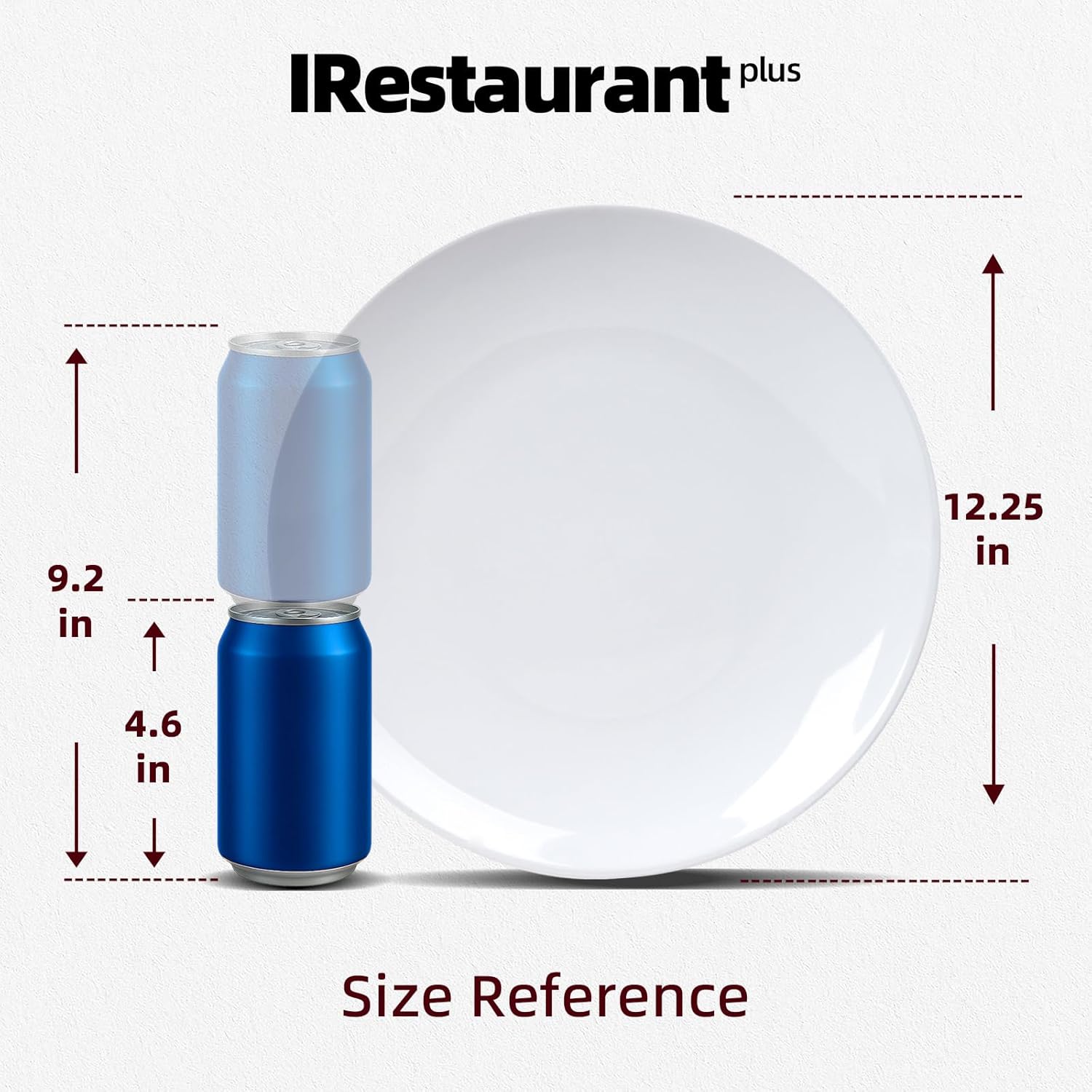 Commercial-Grade Stoneware Coupe Plates