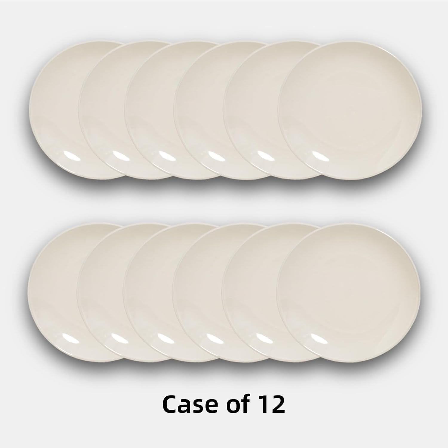 Commercial-Grade Stoneware Coupe Plates