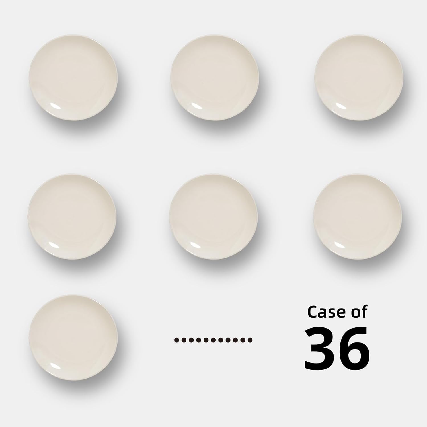 Commercial-Grade Stoneware Coupe Plates