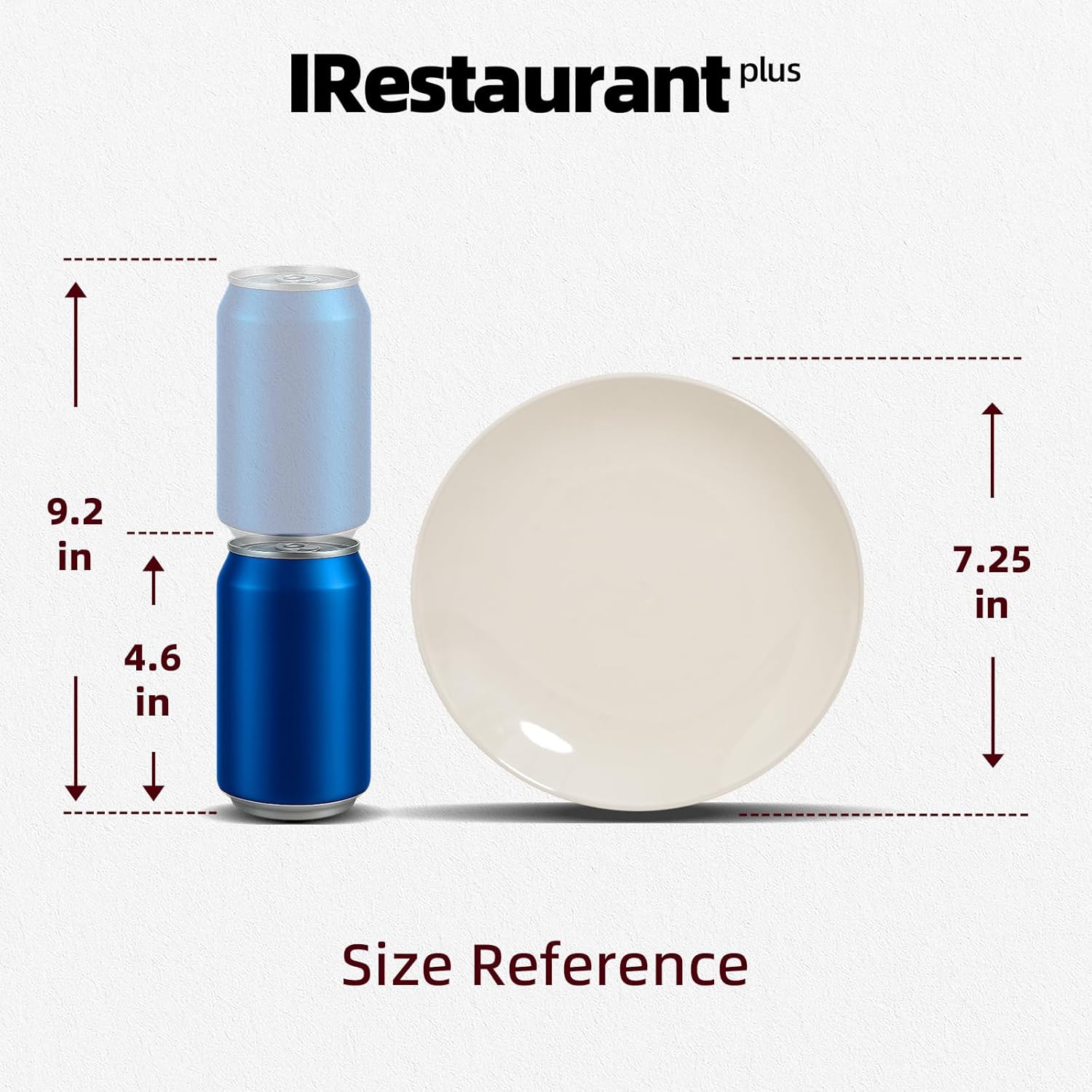 Commercial-Grade Stoneware Coupe Plates