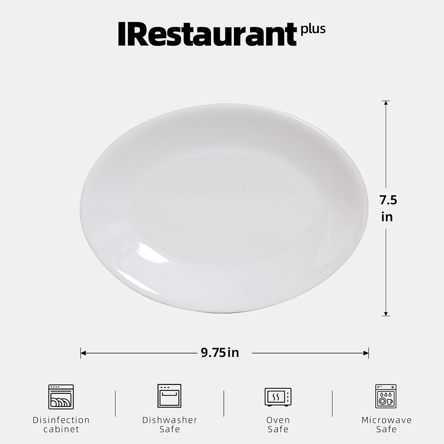 Commercial-Grade Stoneware Oval Platters