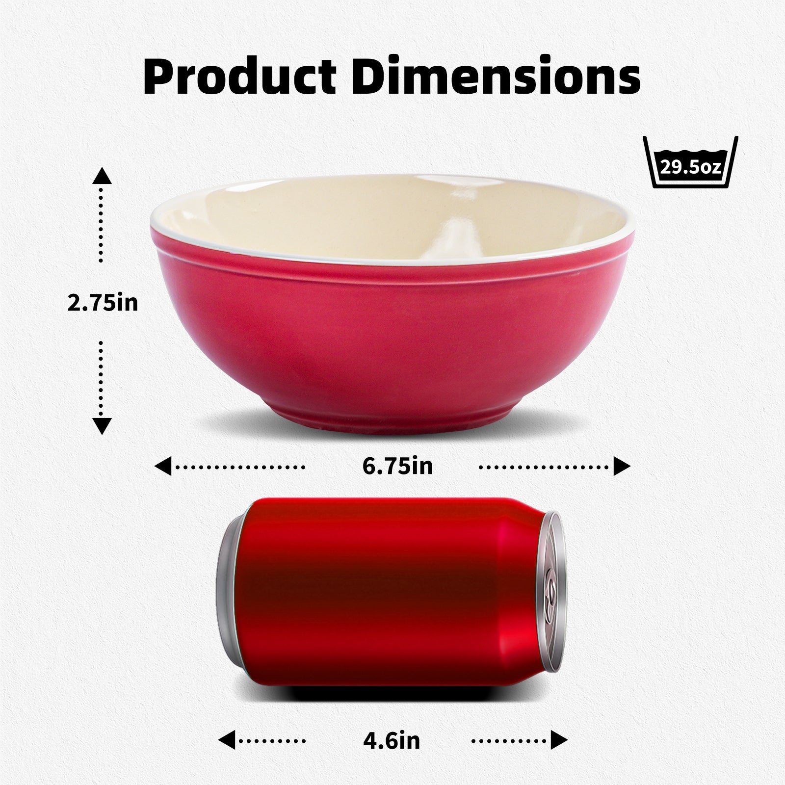 29oz Stoneware Cereal Bowls