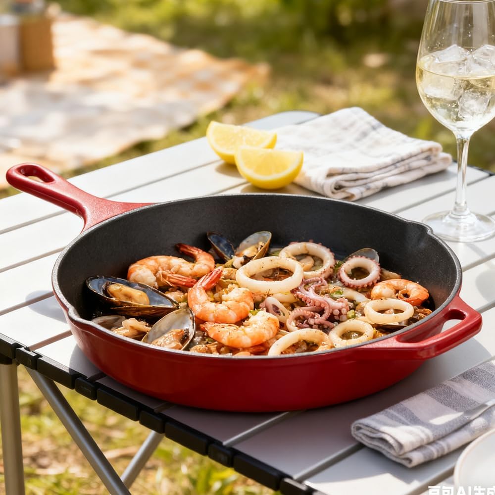 Enameled Cast Iron Skillet